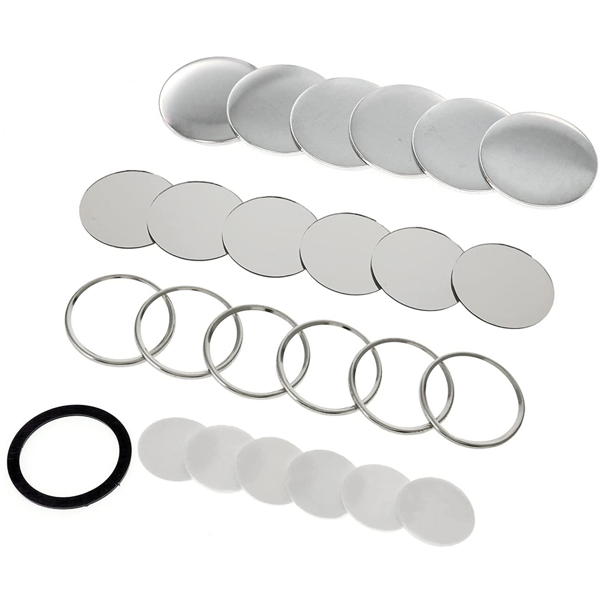 Blank Mirror Badge Button Part - Button Badge Blank ulasan dan harga