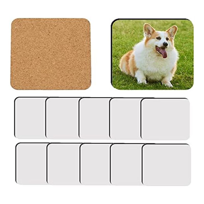 BHBL 12 Pcs Sublimation Square - Coaster Sublimation Blank ulasan dan harga
