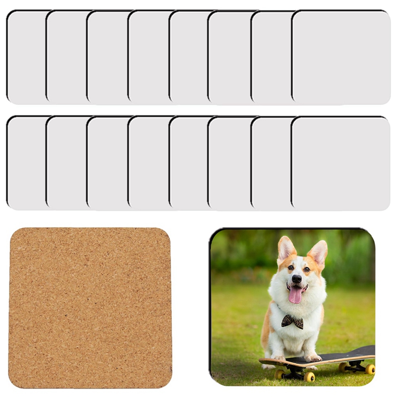 18Pcs Sublimation Square Coast - Coaster Sublimation Blank ulasan dan harga