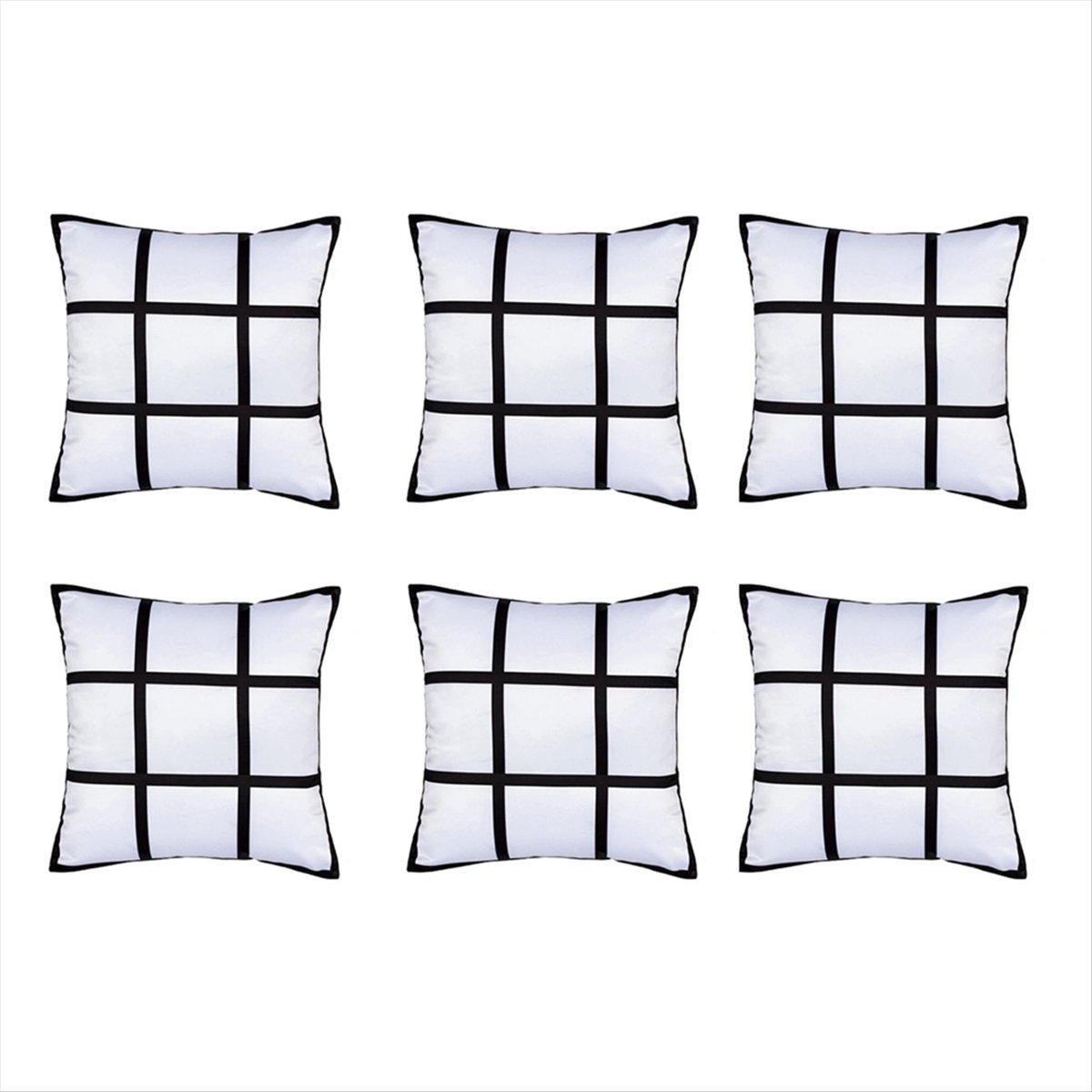 ABNH 6Pcs Sublimation Blank Pa - Pillow Cover Sublimation ulasan dan harga