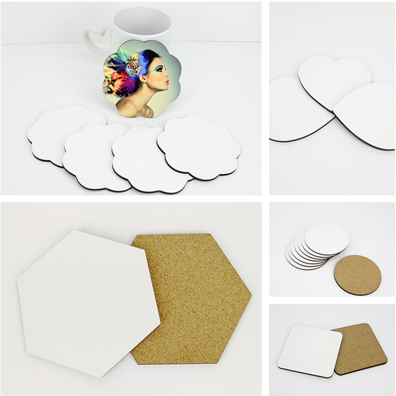 100Pcs/Lot DIY Sublimation Bla - Coaster Sublimation Blank ulasan dan harga