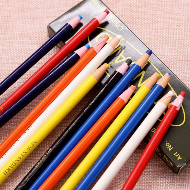 DXAB 12Pcs Peel off China Mark - Staedtler Pencil Lumocolor ulasan dan harga